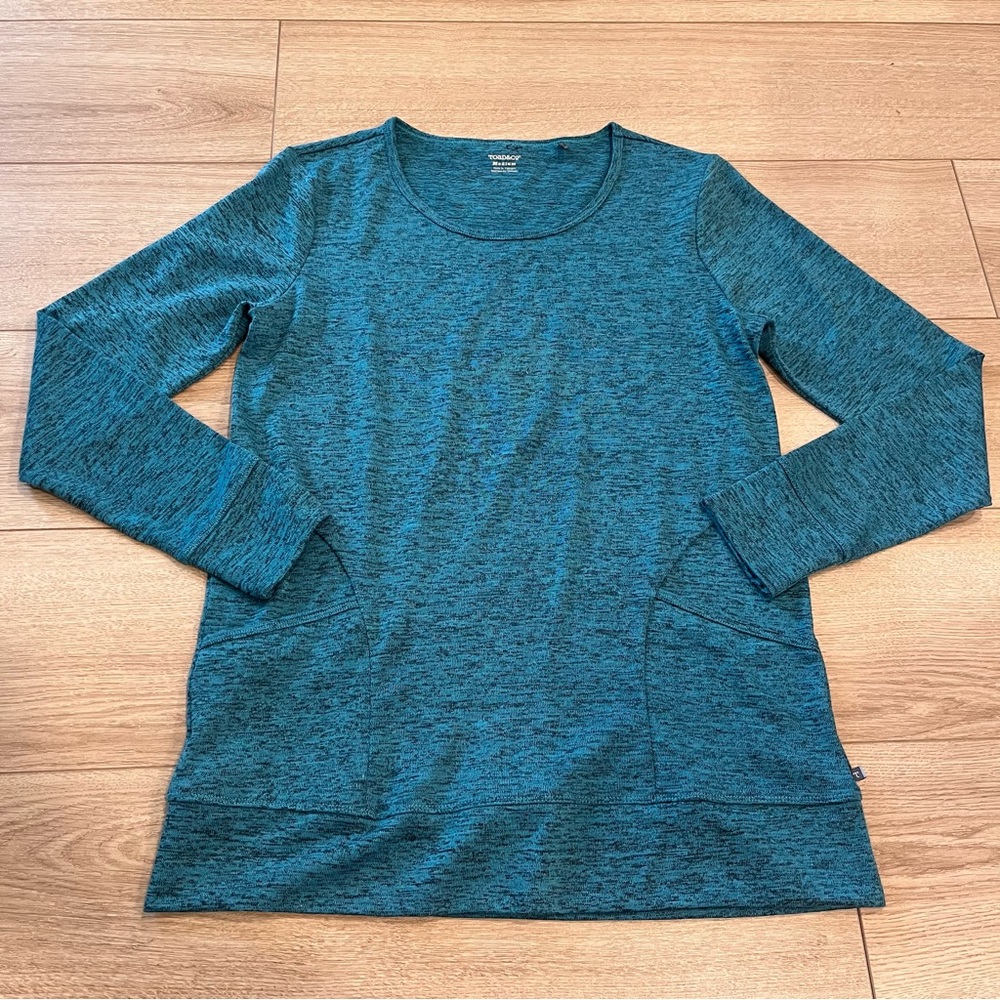 Women's Blue Long Sleeve Top